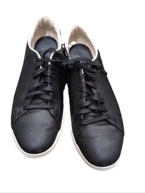 🖤 Cole Haan Mens GrandPro Black Leather Sneakers  Minamalist Size 9